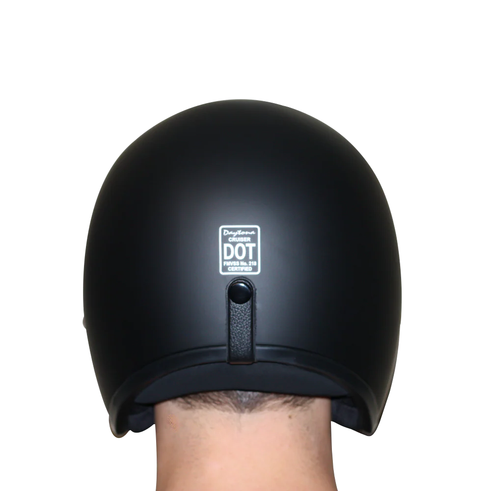DOT Approved Daytona Cruiser Open Face Motorcycle Helmet - Men, Women & Youth - With Visor & Graphics - W/ Lightning - Image 7