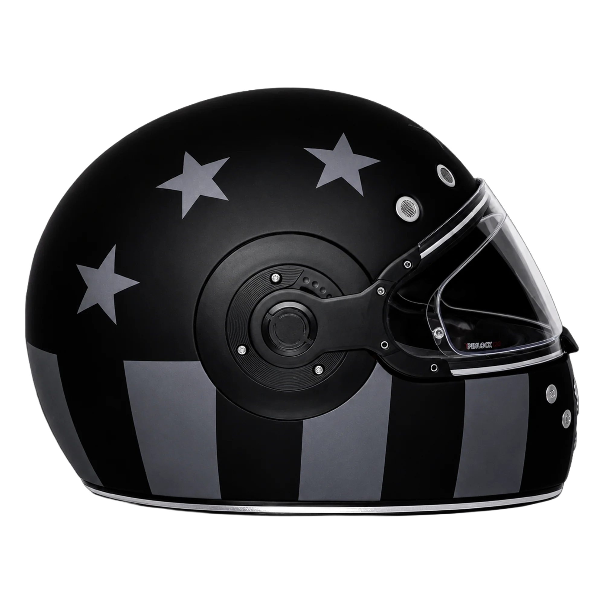 DOT Daytona Retro Full Face Motorcycle Helmet: Vintage Style for Men, Women, & Youth - W/ Captain America Stealth - Image 4