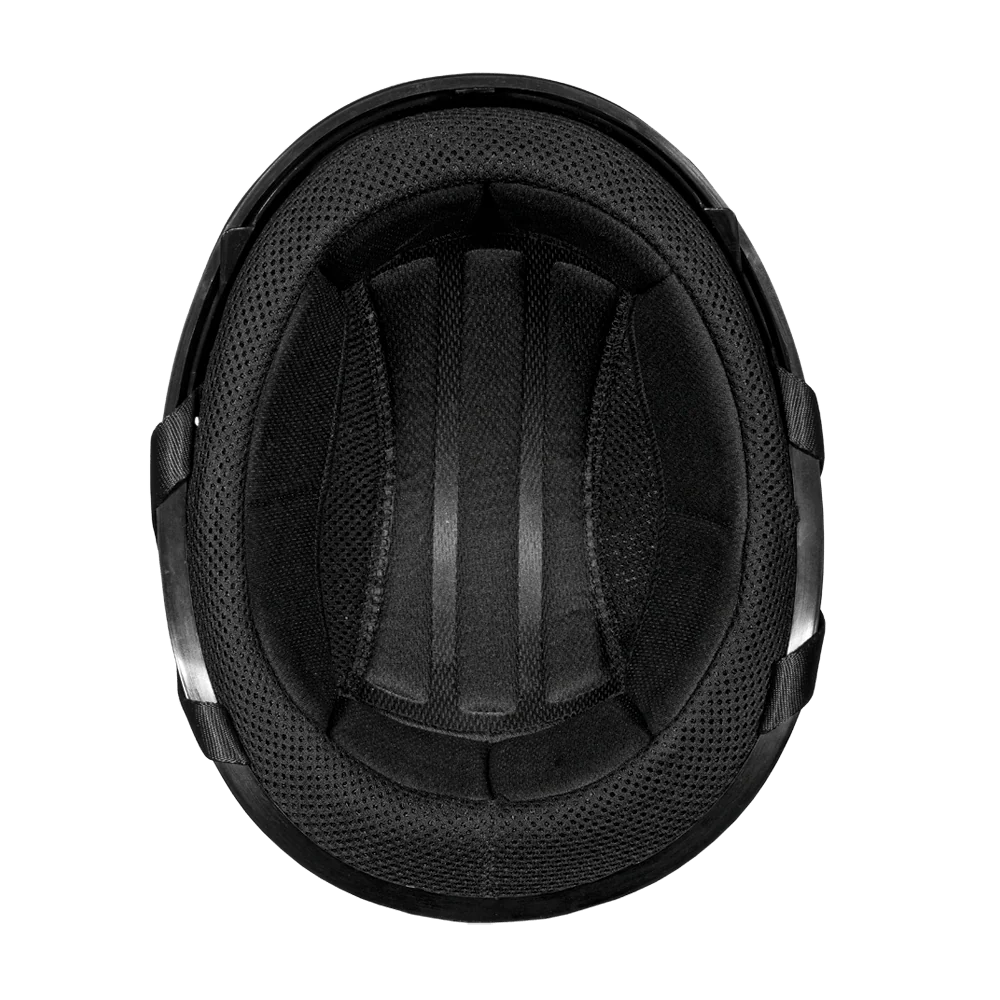 D.O.T. Daytona Skull Cap W/ Inner Shield- Hi-Gloss Black - Image 6