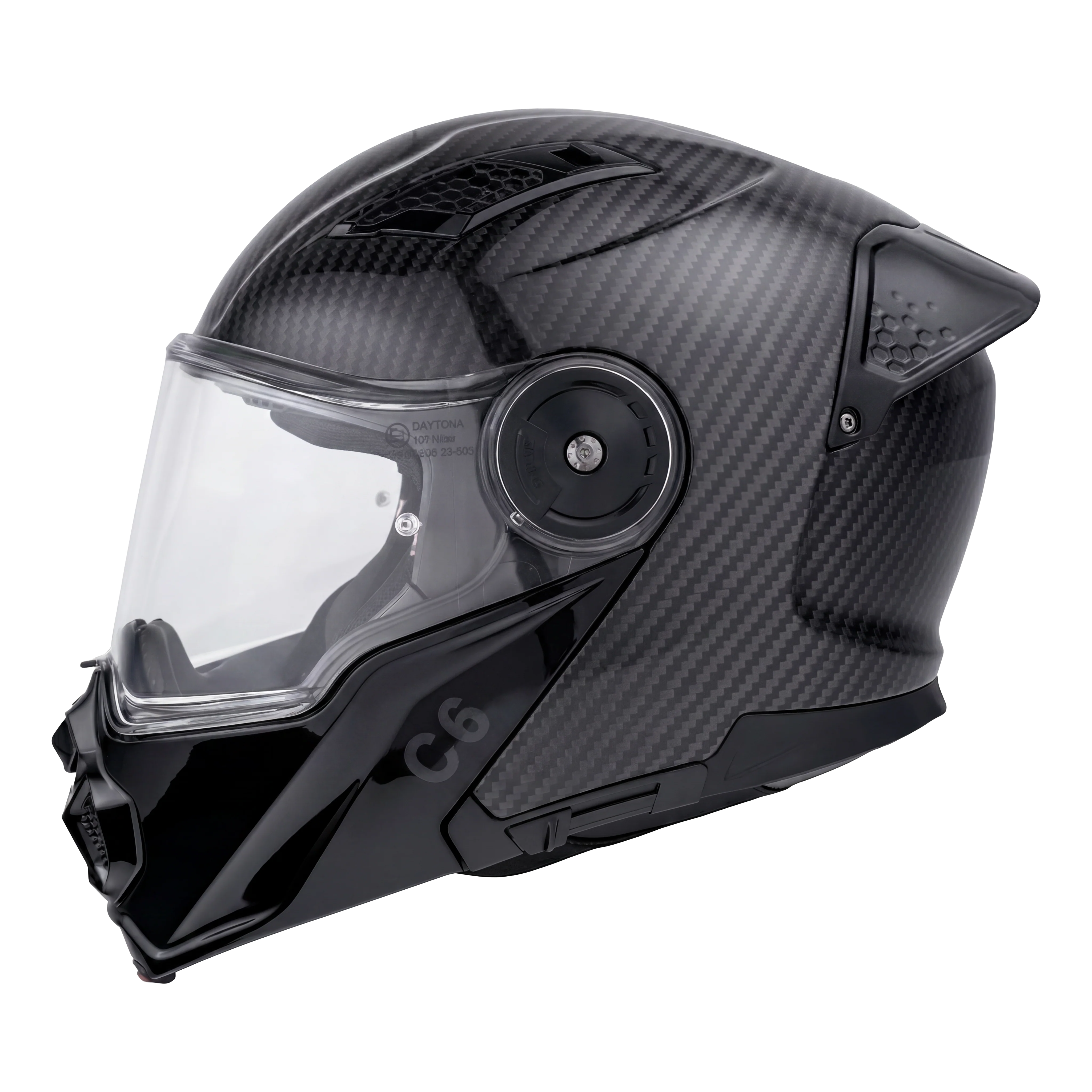 D.O.T. & ECE Daytona C6- Grey Carbon Fiber - Image 3