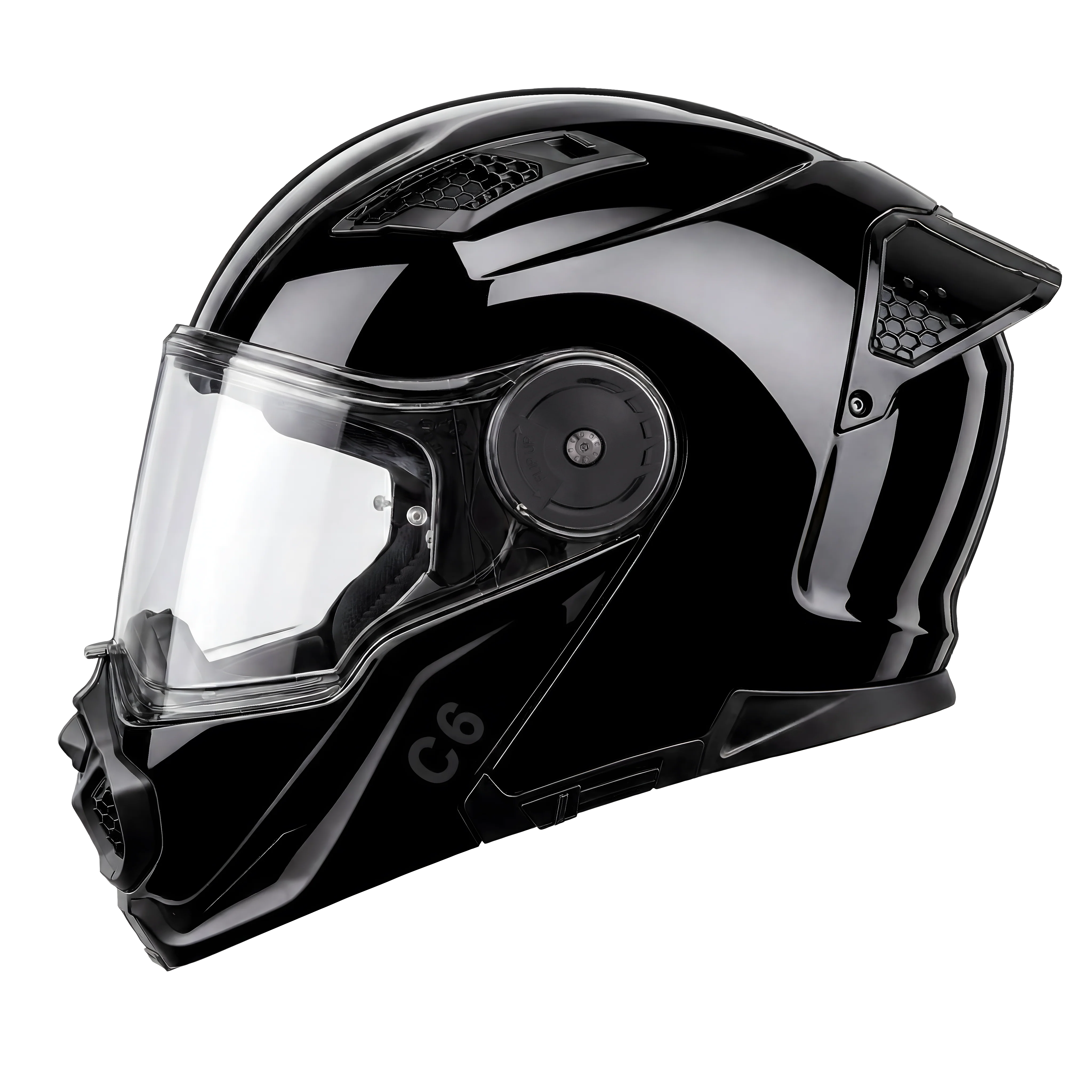 D.O.T. & ECE Daytona C6- Hi-Gloss Black - Image 3