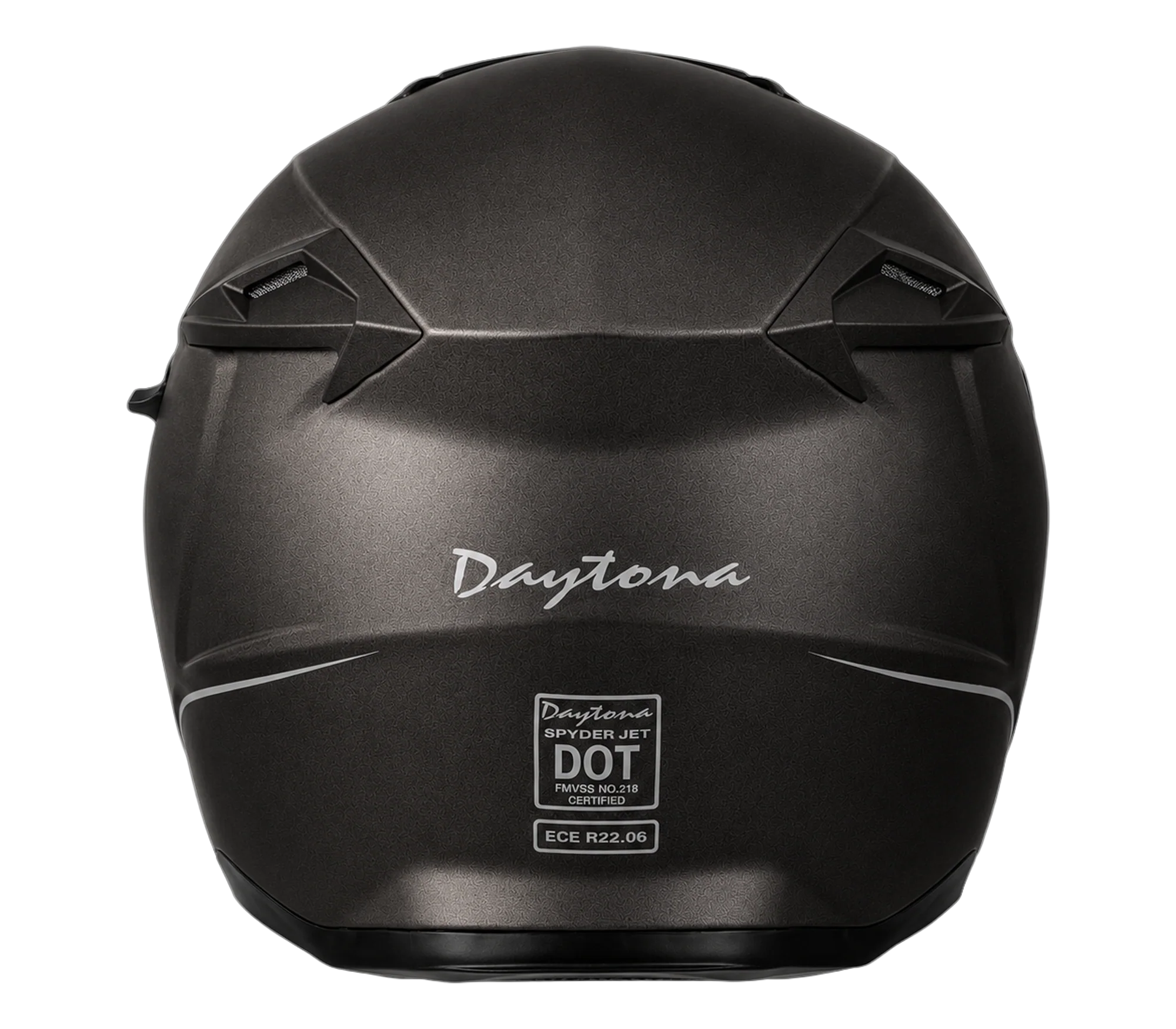D.O.T. & ECE Daytona Spyder Jet- Gun Metal Grey Dull Metallic - Image 4