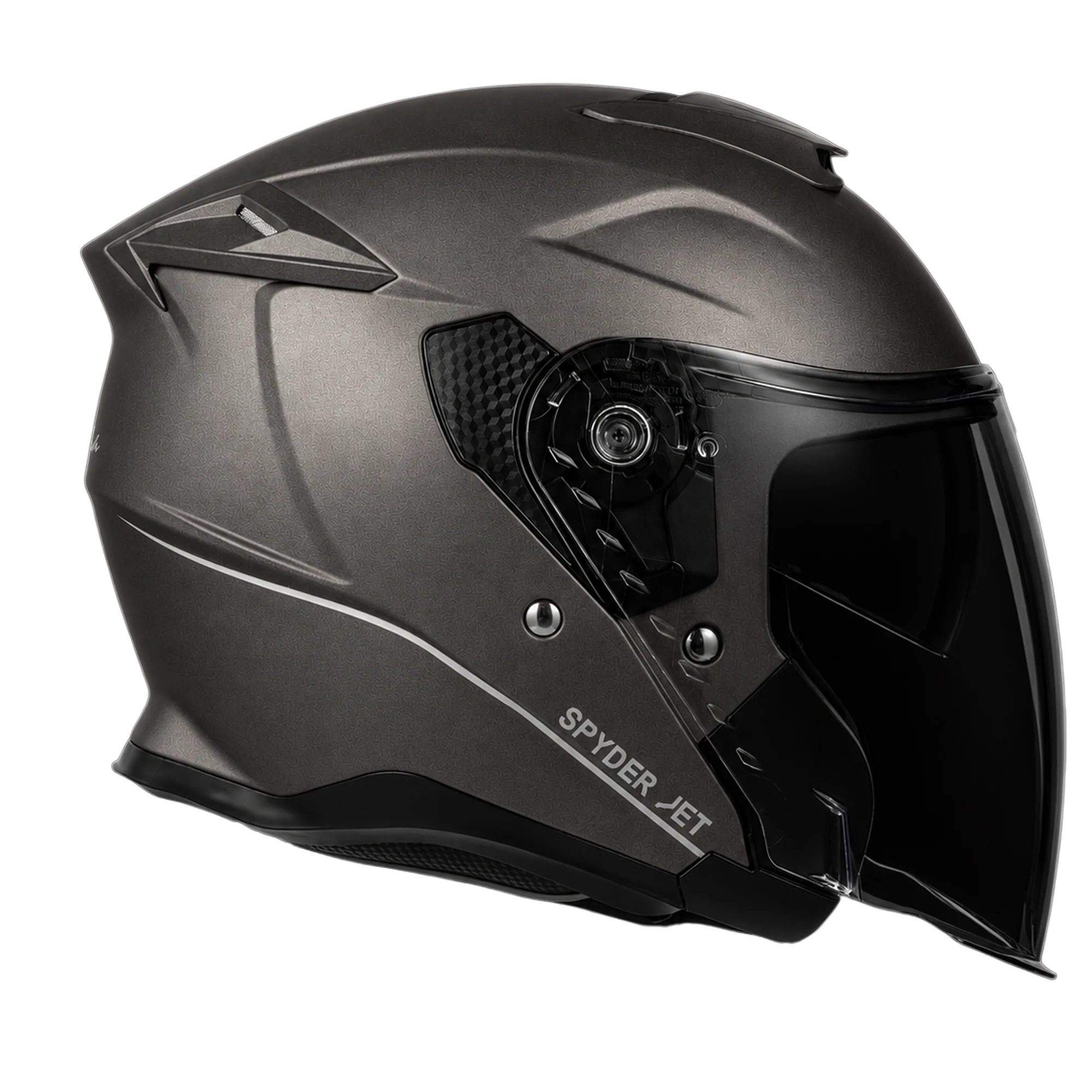 D.O.T. & ECE Daytona Spyder Jet- Gun Metal Grey Dull Metallic - Image 5