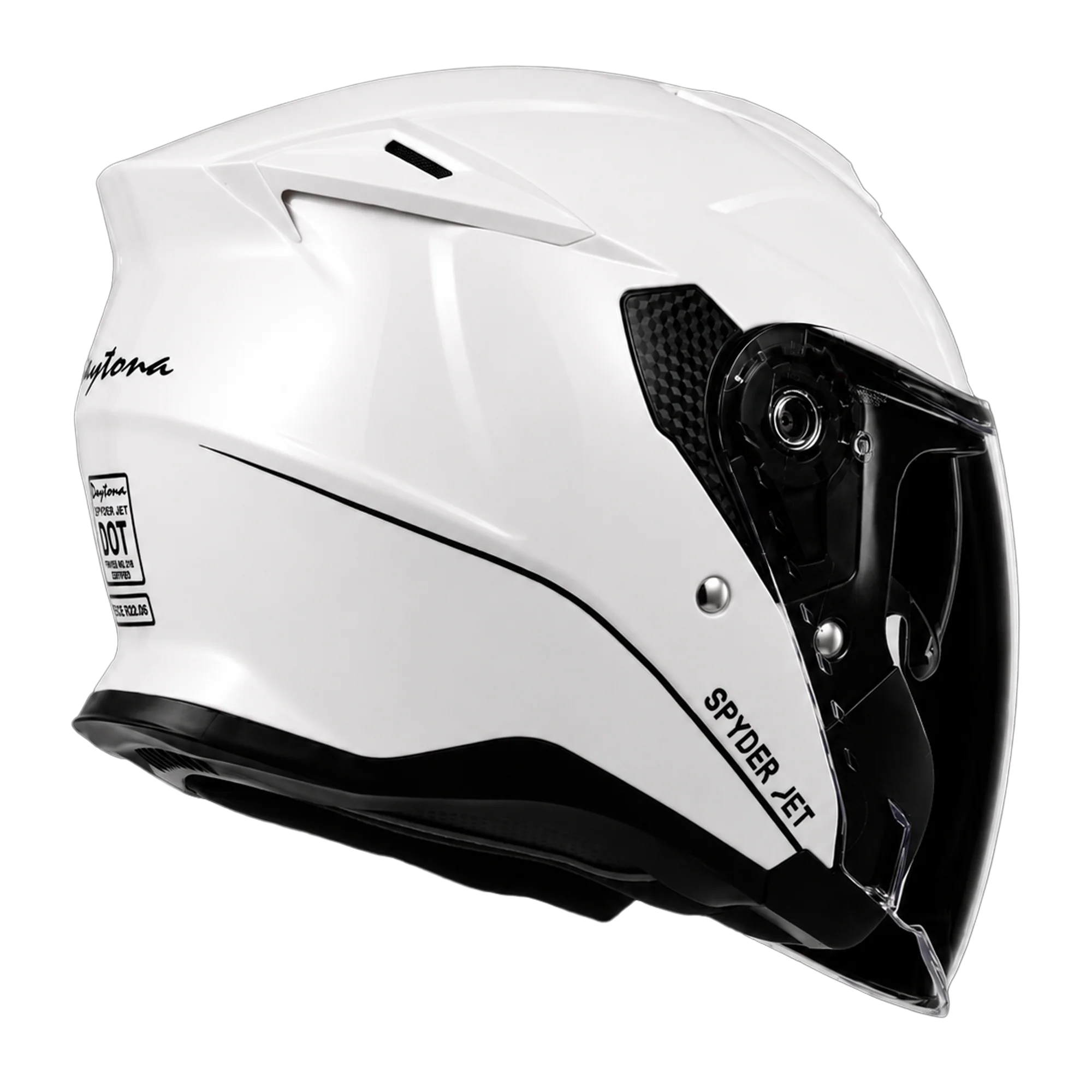 D.O.T. & ECE Daytona Spyder Jet- Hi-Gloss White - Image 6