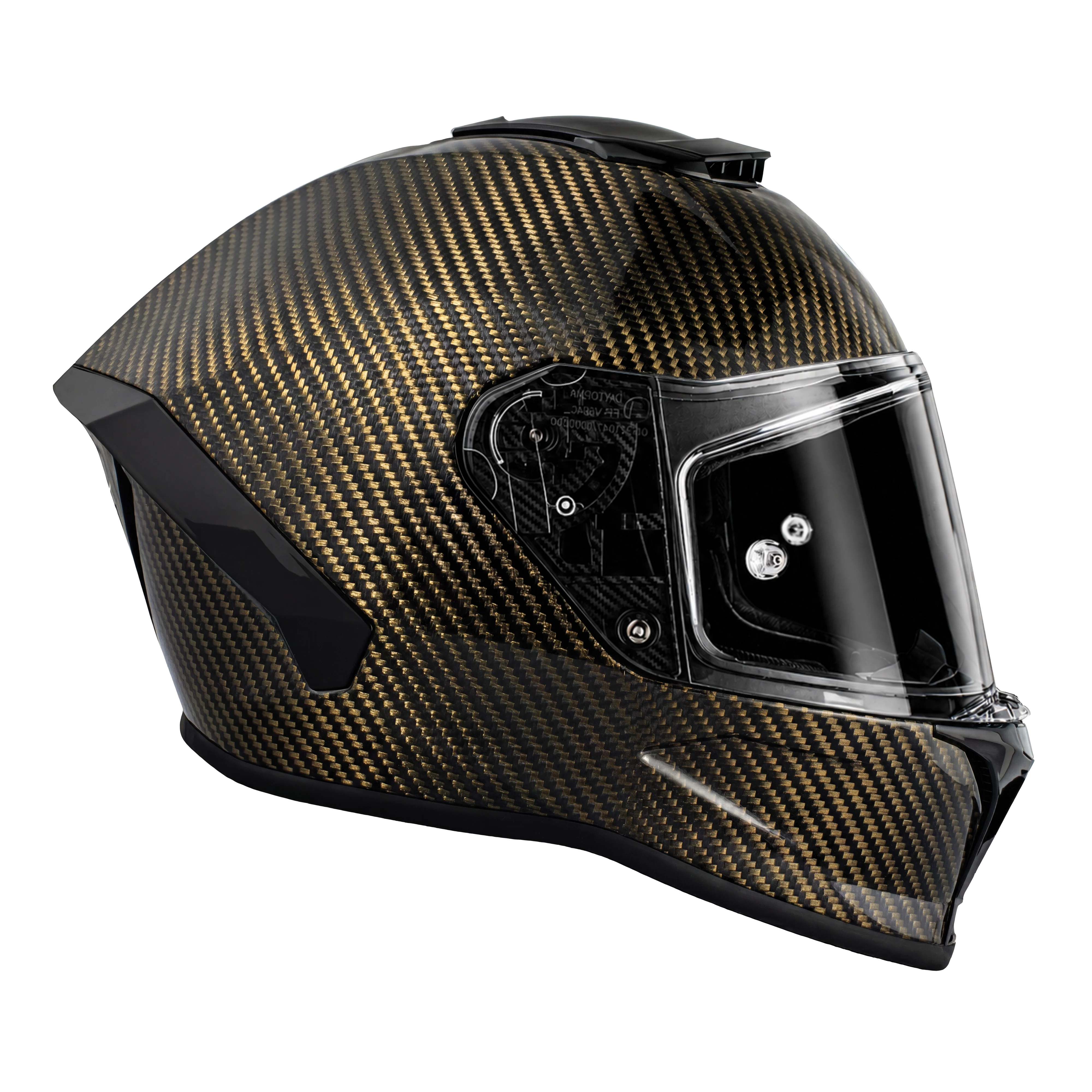 D.O.T. & ECE Daytona Viper- Gold Carbon Fiber - Image 5