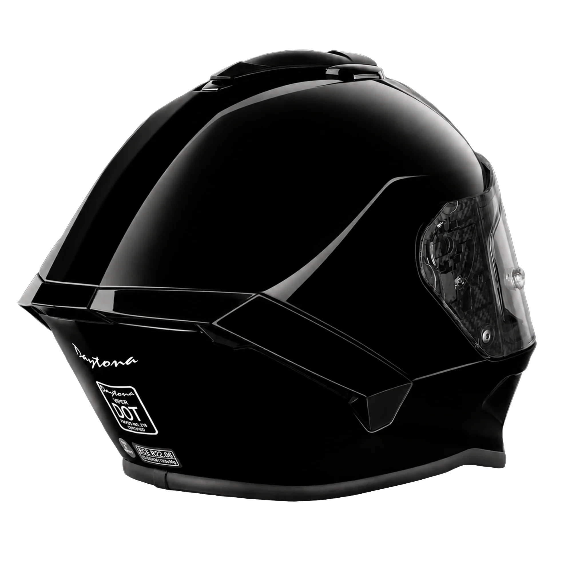D.O.T. & ECE Daytona Viper- Hi-Gloss Black - Image 6