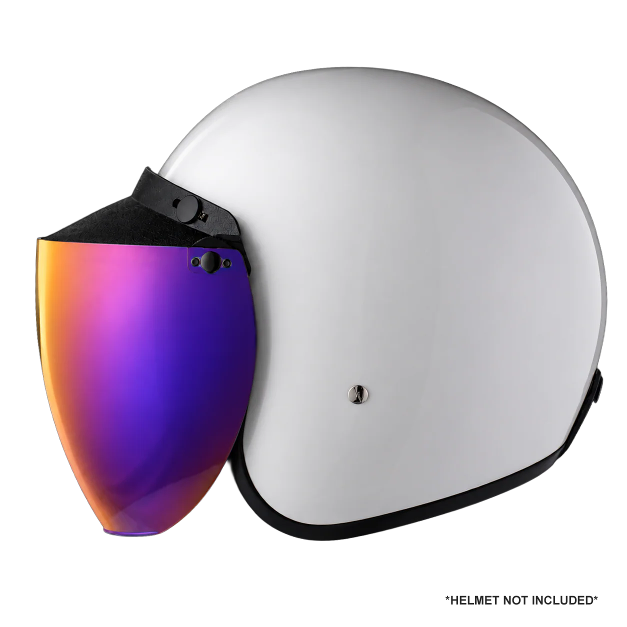 Flip Up Visor- Rainbow - Image 2