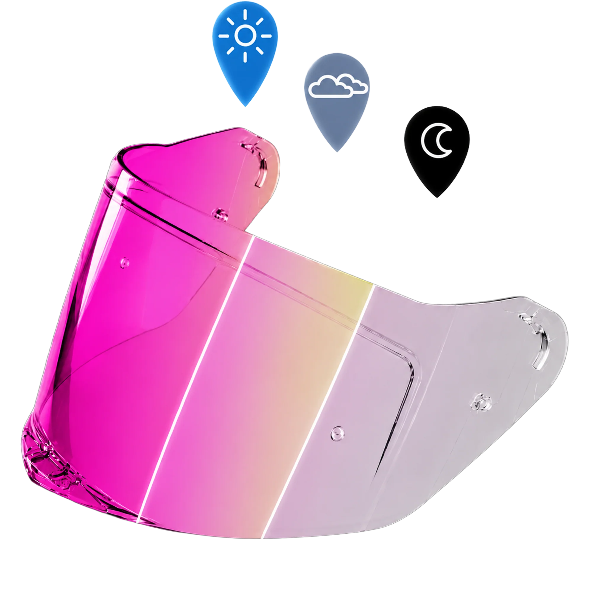 Viper Shield Outer- Photochromic Pink