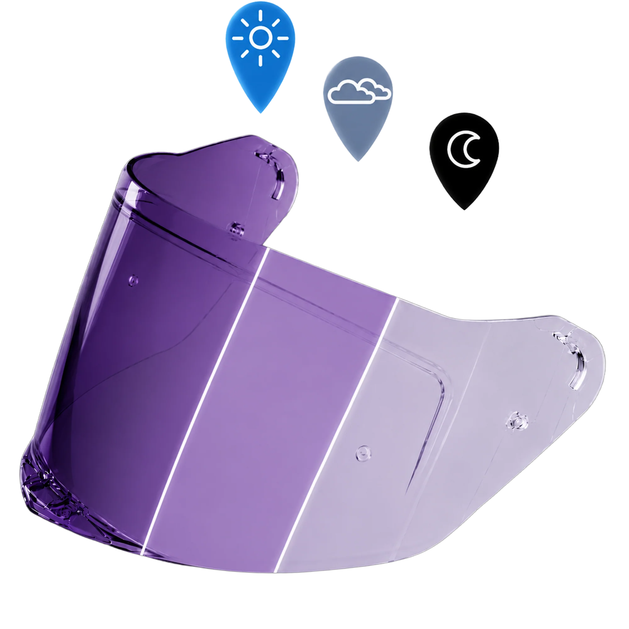 Viper Shield Outer- Photochromic Purple
